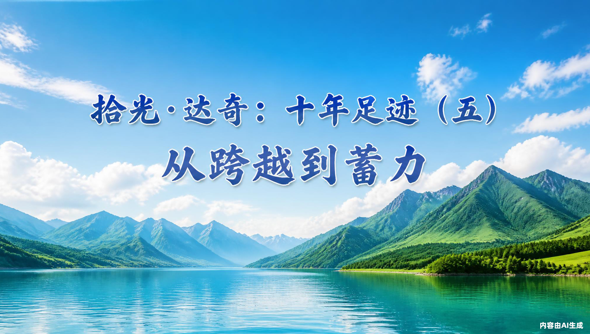 拾光·达奇·十年足迹（五）从奔跑到跨越